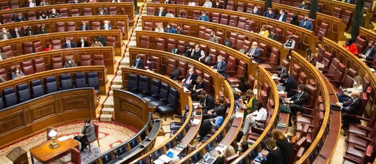 El Congreso en el pleno del miércoles 16 de diciembre.