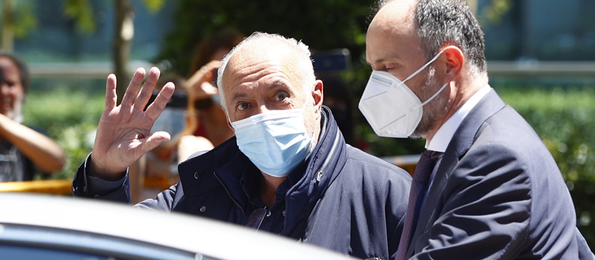 Producer Jose Luis Moreno leaving thecourts in Madrid 01 July 2021