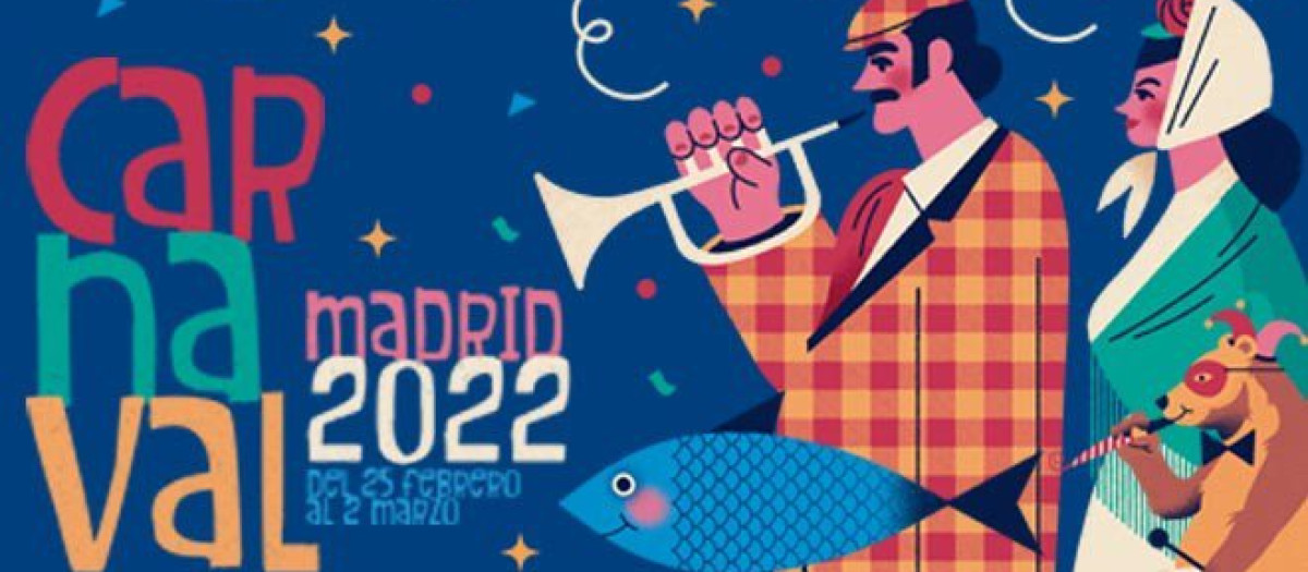 Cartel del Carnaval 2022 en Madrid