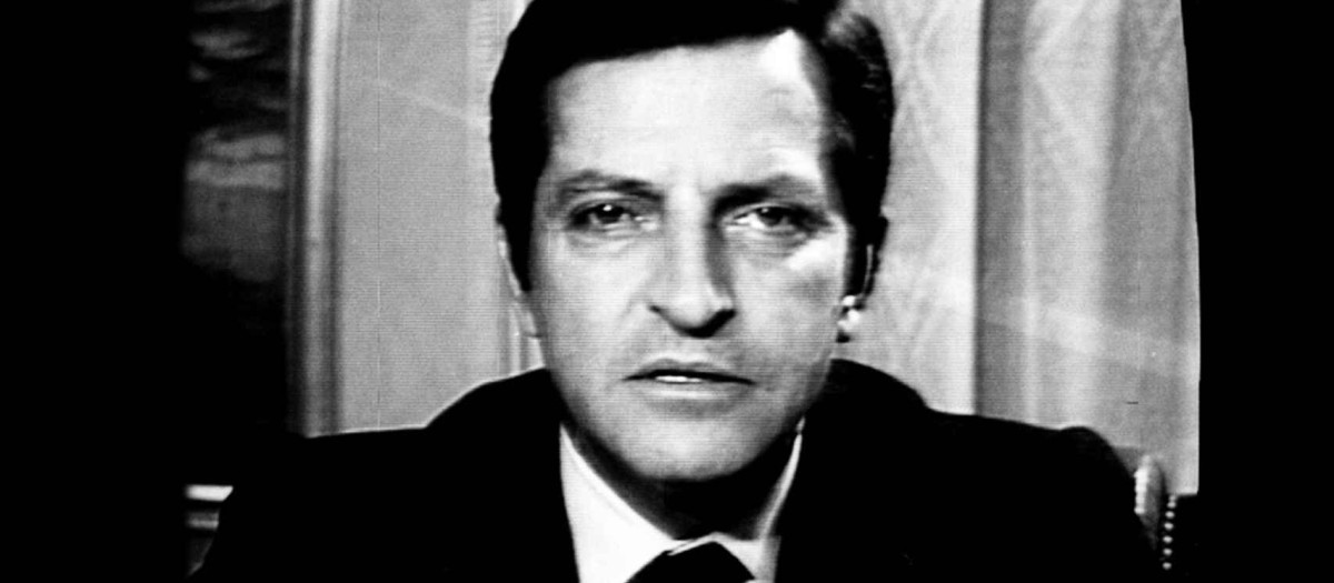 Adolfo Suárez durante su discurso