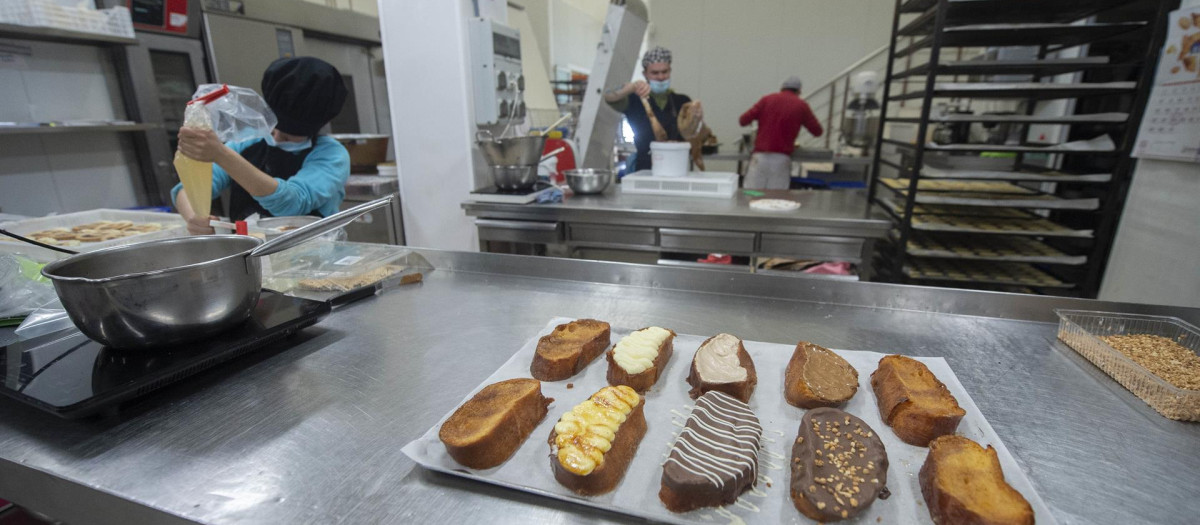 Dulces en una panadería