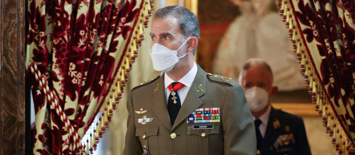 Felipe VI, ataviado de capitán general del Ejército de Tierra