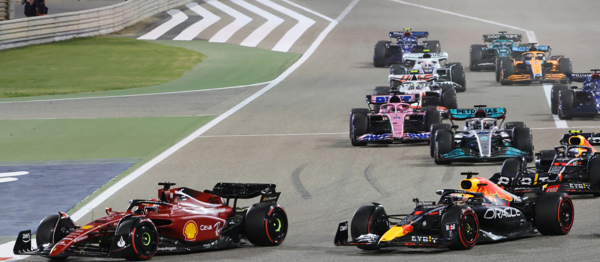 Leclerc y Verstappen protagonizaron varios adelantamientos espectaculares