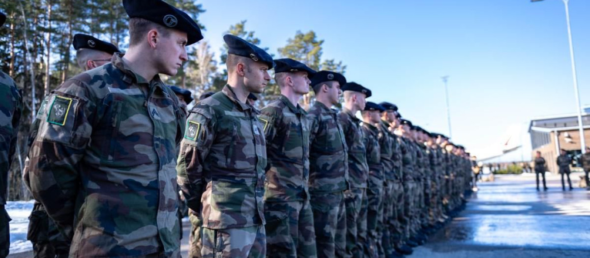 Militares franceses destacados en Estonia