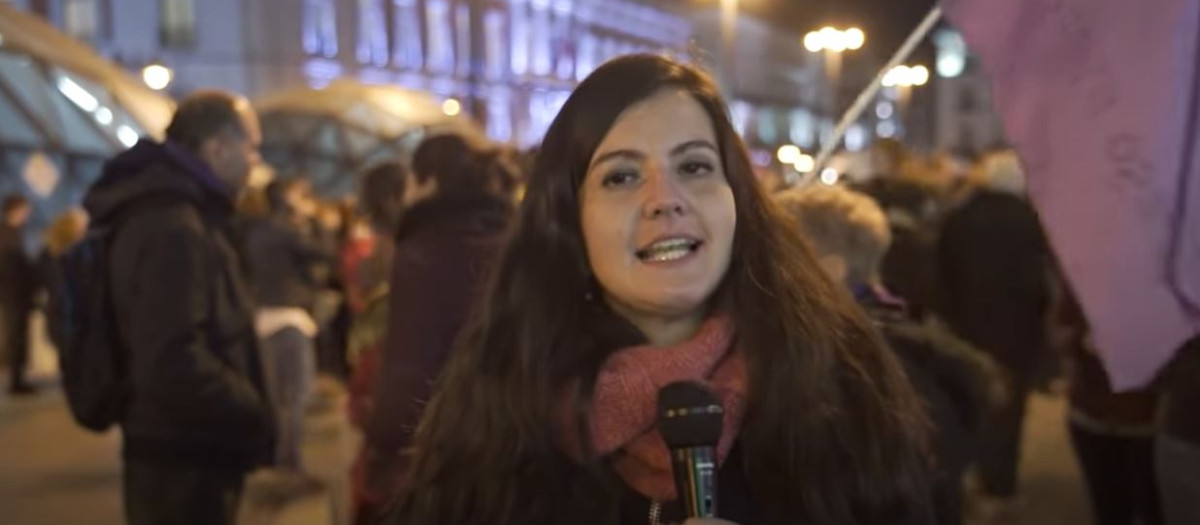 Gara Santana, jefa de prensa de Podemos