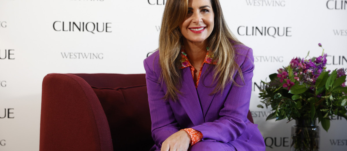 Presenter Nuria Roca during the SmartEyeCream brand event in Madrid on Thursday, February 10, 2022.