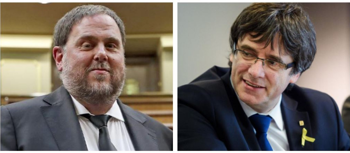 Oriol Junqueras y Carles Puigdemont