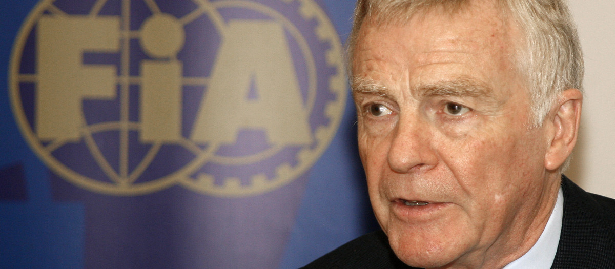 El expresidente de la FIA, Max Mosley, en un acto