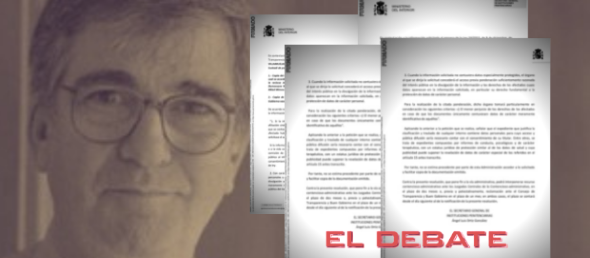 Ernest Lluch, junto a los informes de Interior que auxilian a su asesina logrados por El Debate