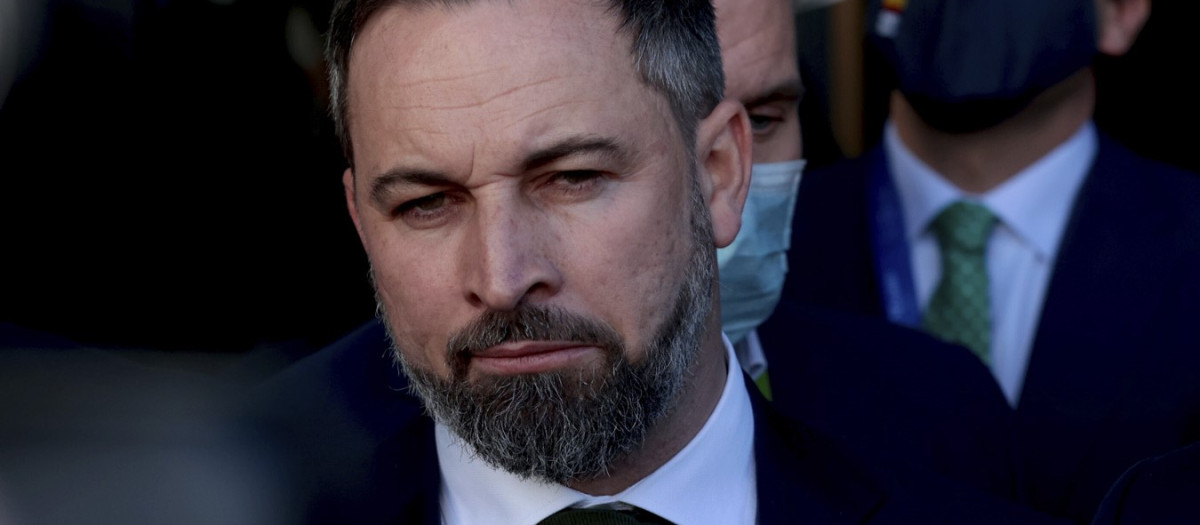 El líder de Vox, Santiago Abascal