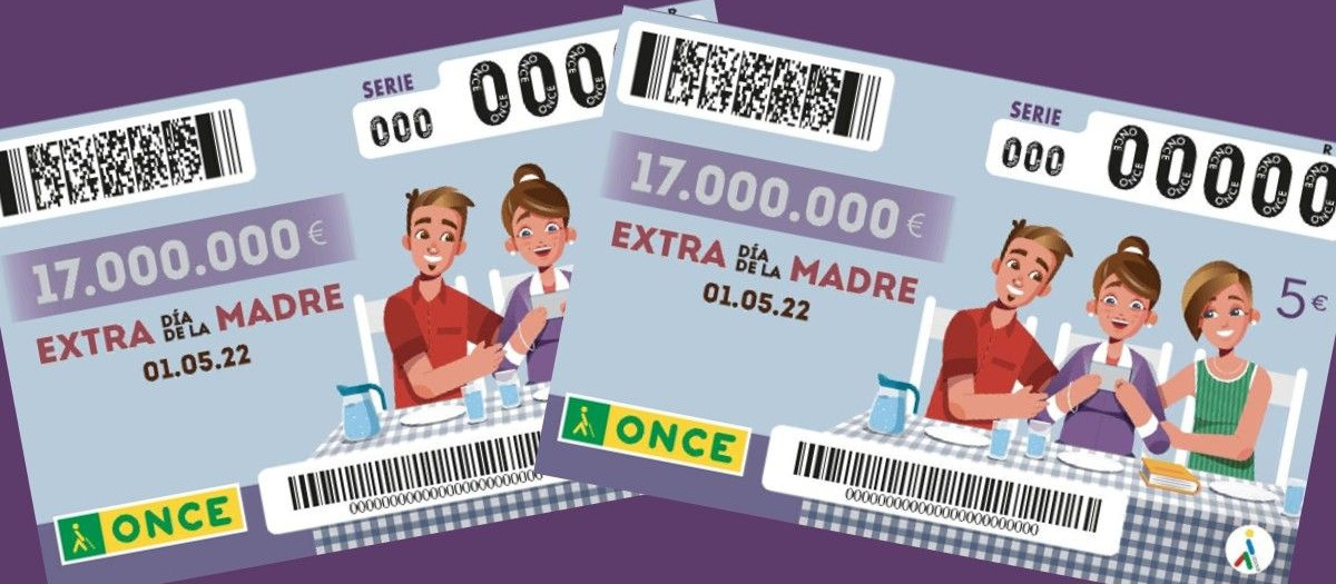 Cupones del Sorteo Extraordinario de la ONCE del Día de la Madre 2022