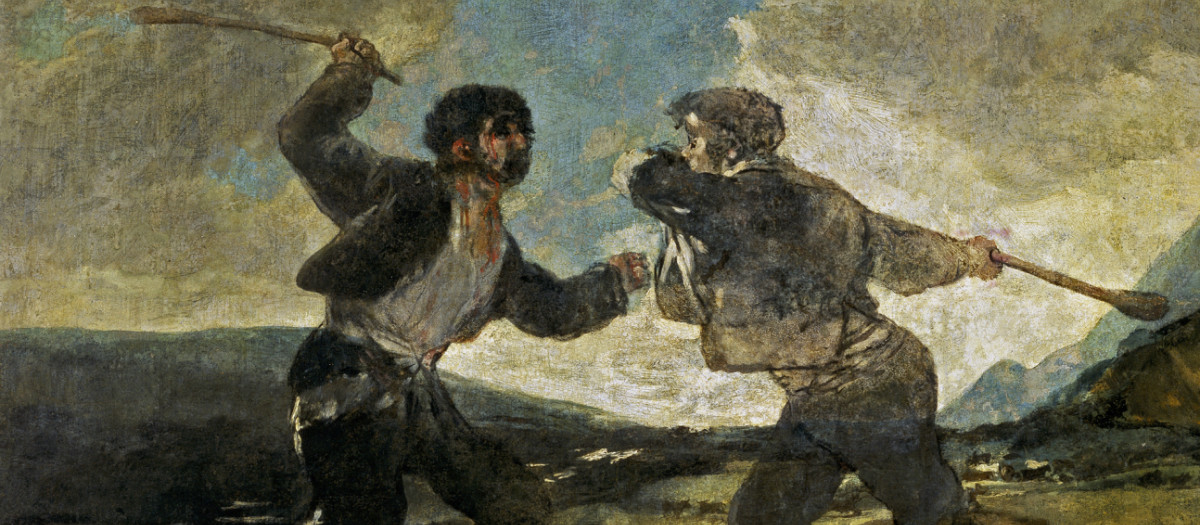 'Duelo a garrotazos'. Francisco de Goya.