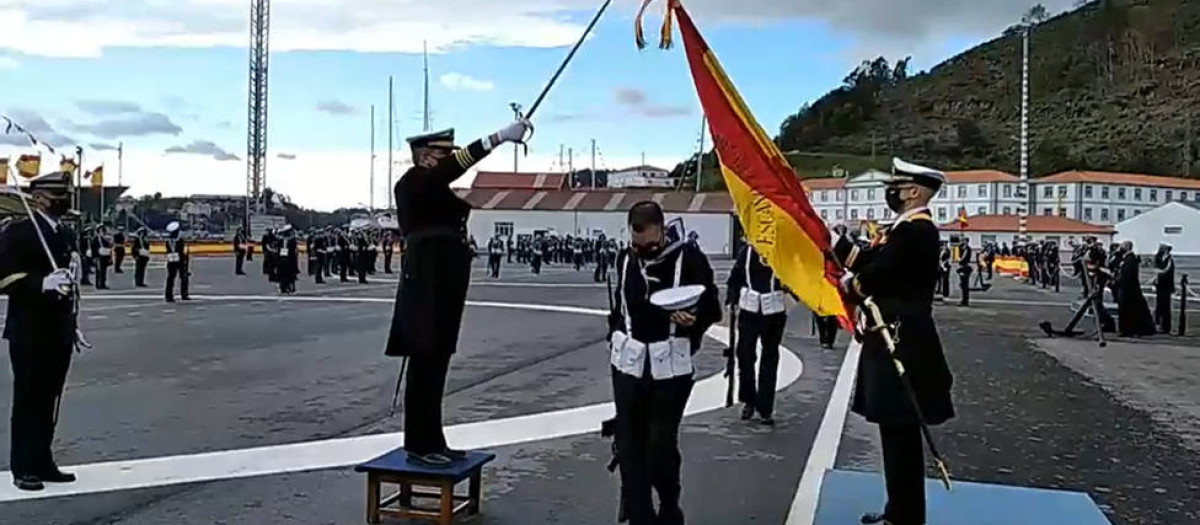 Jura de bandera en las instalaciones de La Graña