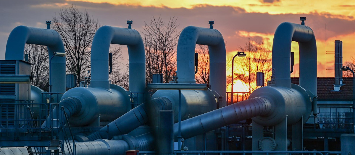 Central de gas en Mallnow, entre Alemania y Polonia.