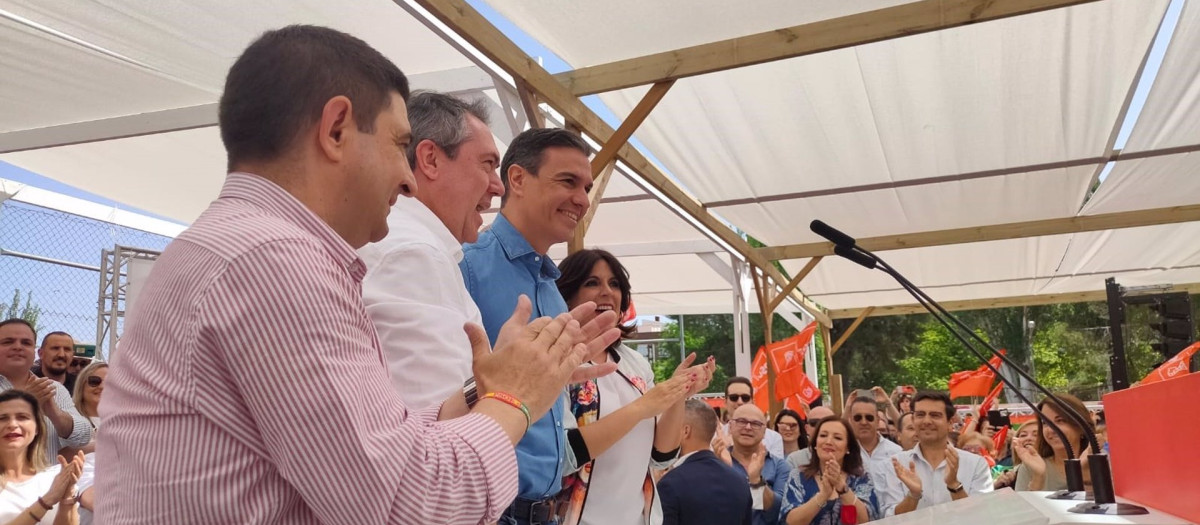 Un momento del acto del PSOE en Torredelcampo (Jaen)