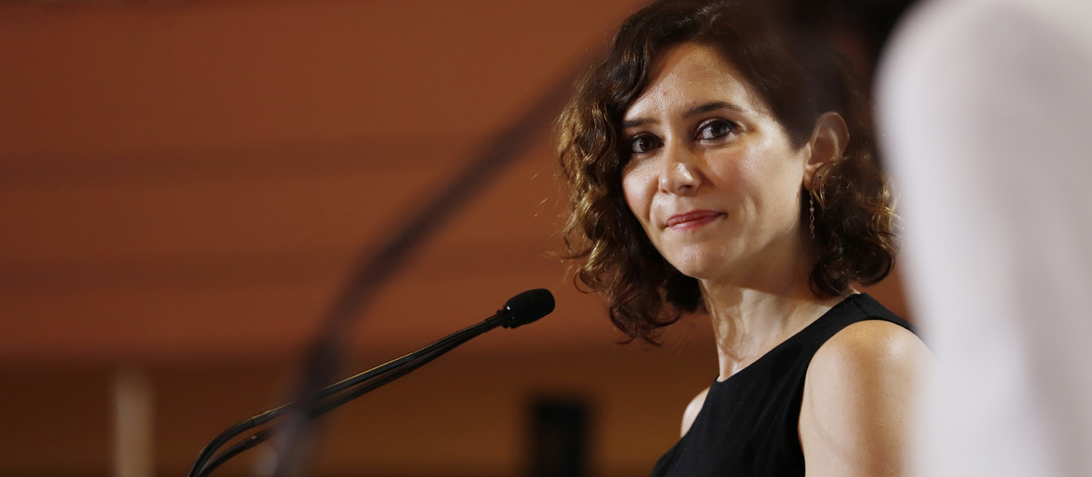 La presidenta de la Comunidad de Madrid, Isabel Díaz Ayuso