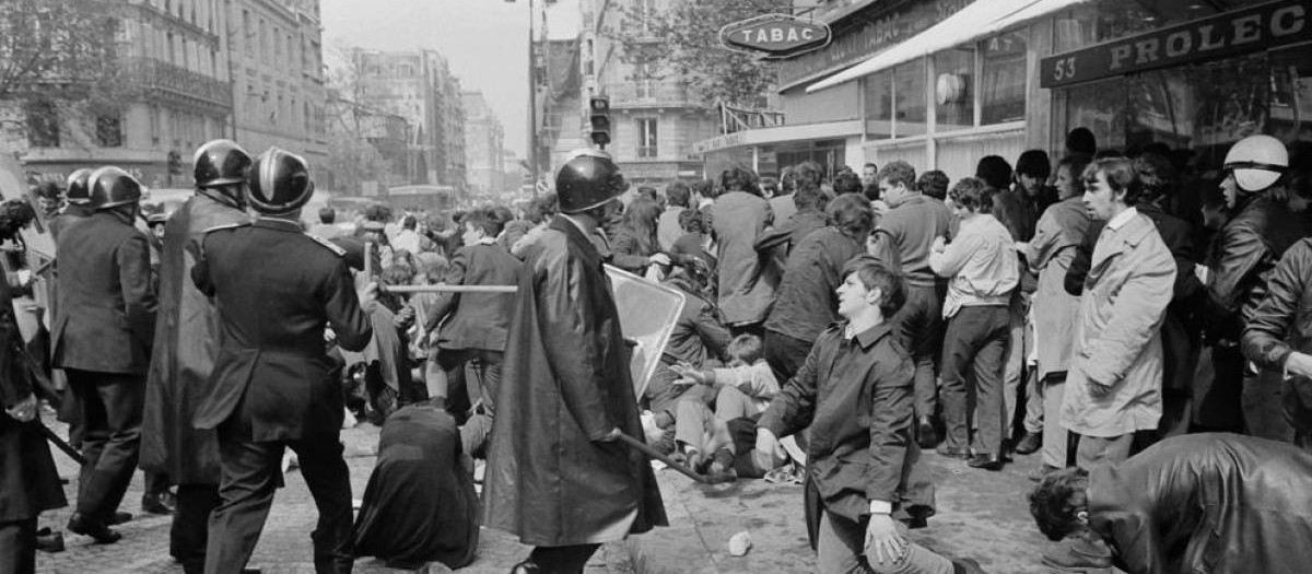 Imagen de las revueltas de Mayo del 68 en París