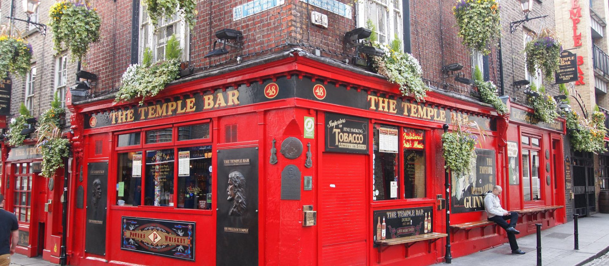 Pub irlandés en Dublín.