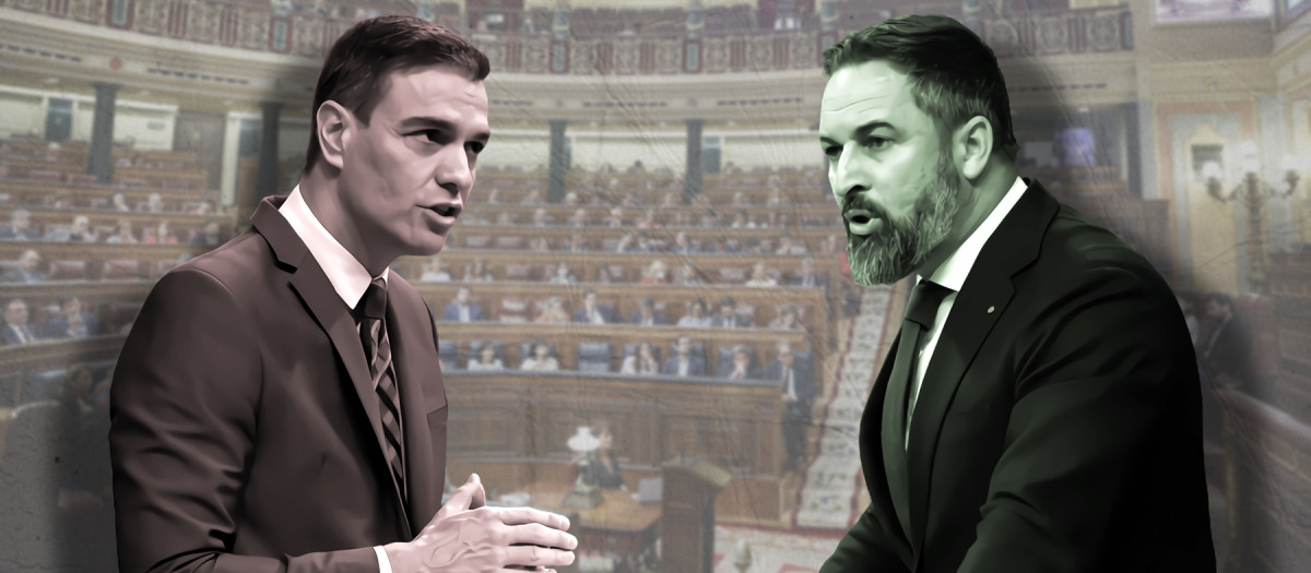 Pedro Sánchez y Santiago Abascal