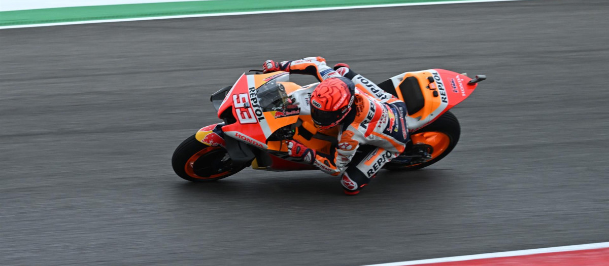 Marc Márquez en el circuito de Mugello