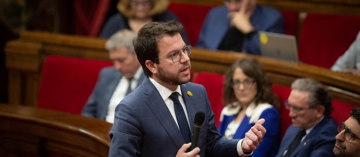 El presidente de la Generalitat, Pere Aragonés.