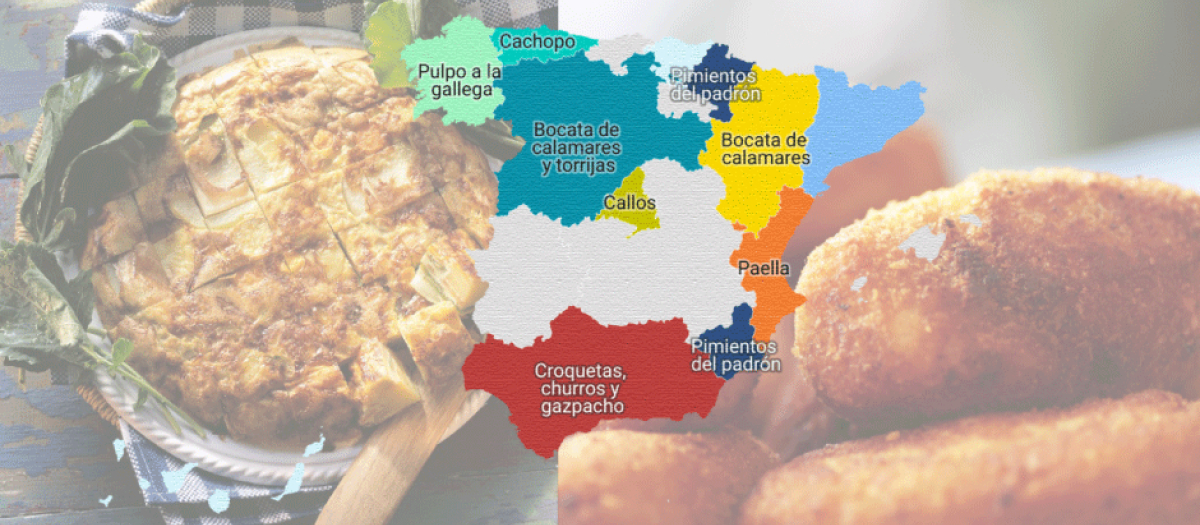 Las croquetas y la tortilla de patatas son los platos más pedidos a domicilio por los españoles