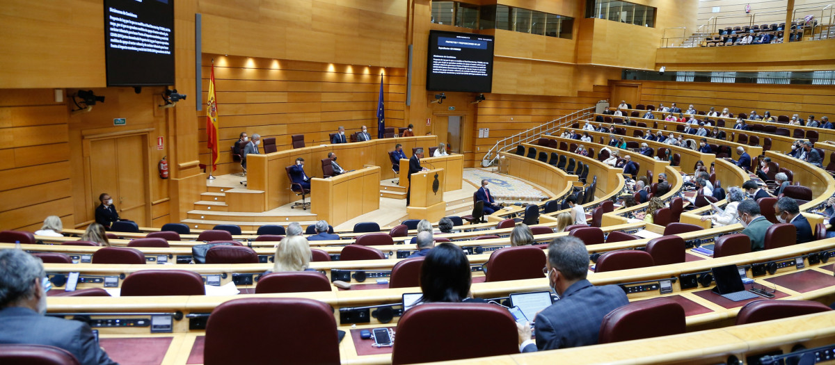 Sesión plenaria en el Senado