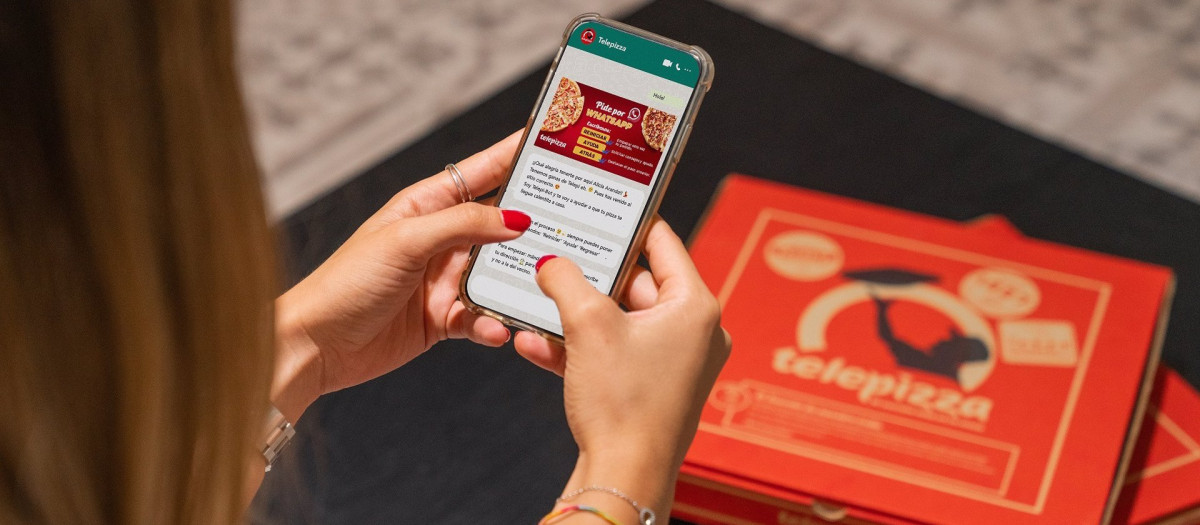 Telepizza ha añadido WhatsApp como nuevo canal de venta