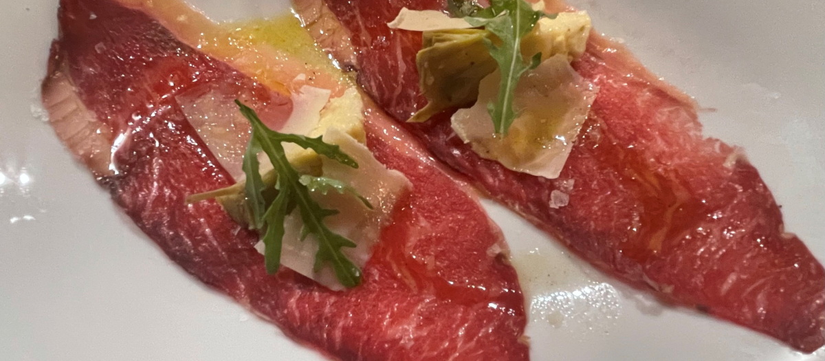 carpaccio de ternera