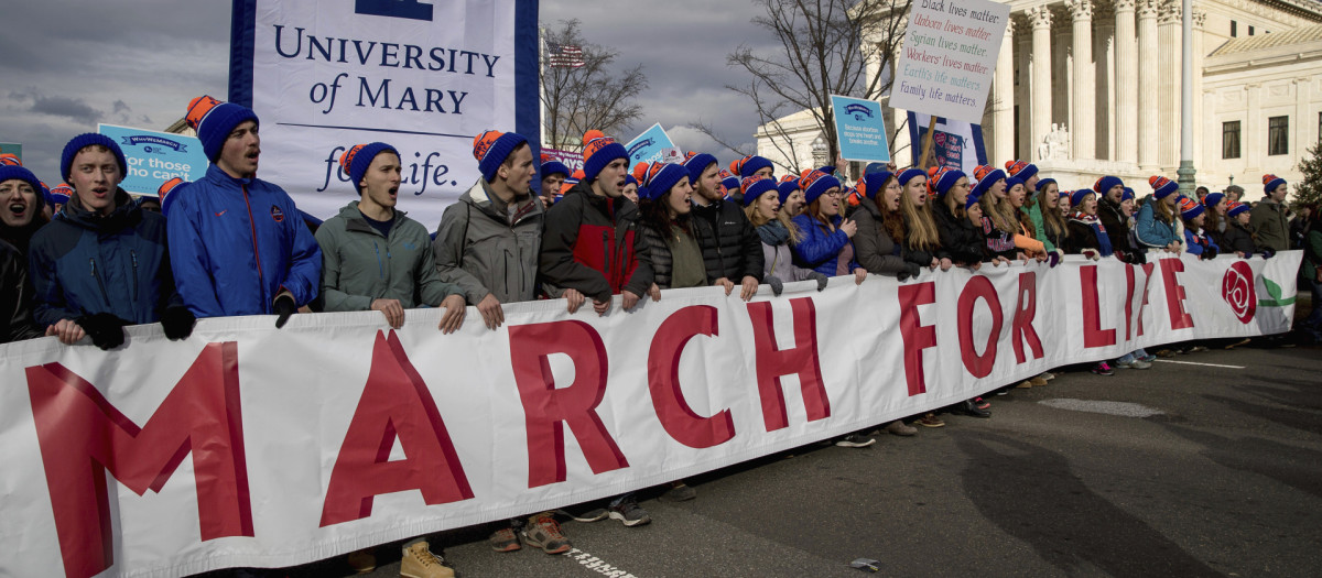 Marcha a favor de la vida en Washington, en 2017