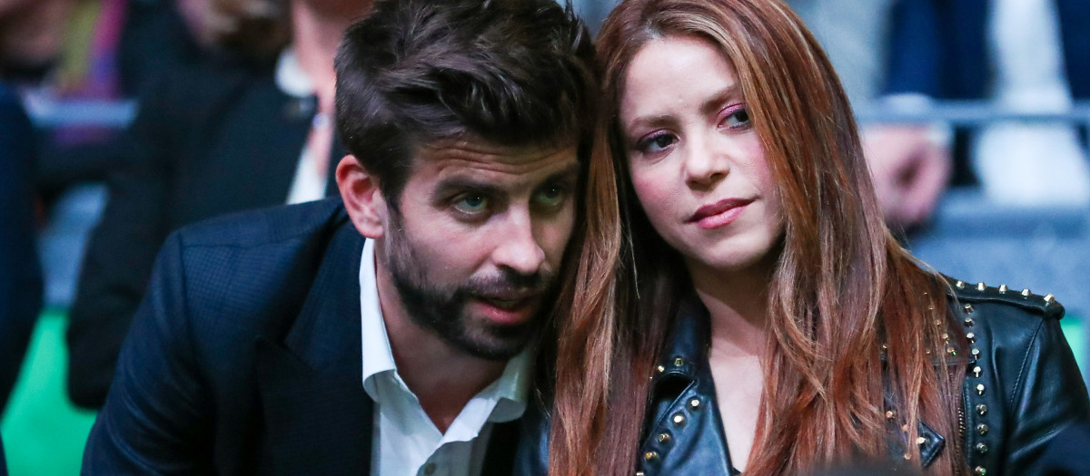 Shakira Gerard Piqué en 2019 durante la Copa Davis