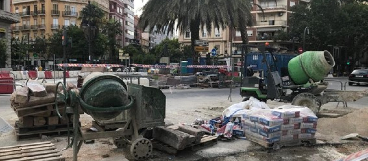 Actuaciones en la plaza de Obispo Amigó, Valencia