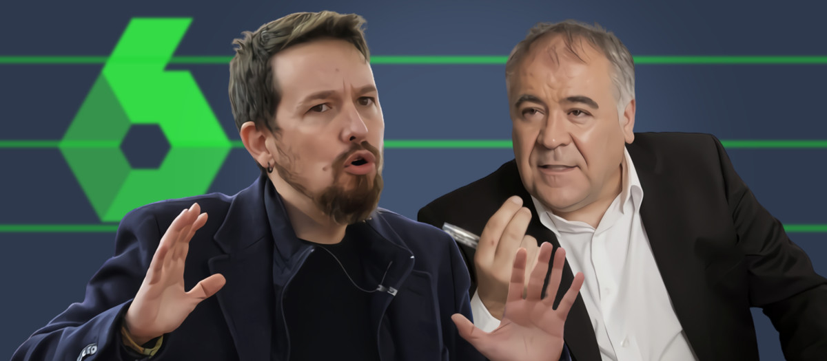 Pablo iglesias y Antonio García Ferreras