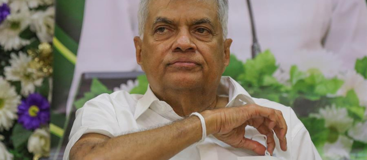 Ranil Wickremesinghe, presidente interino de Srilanka