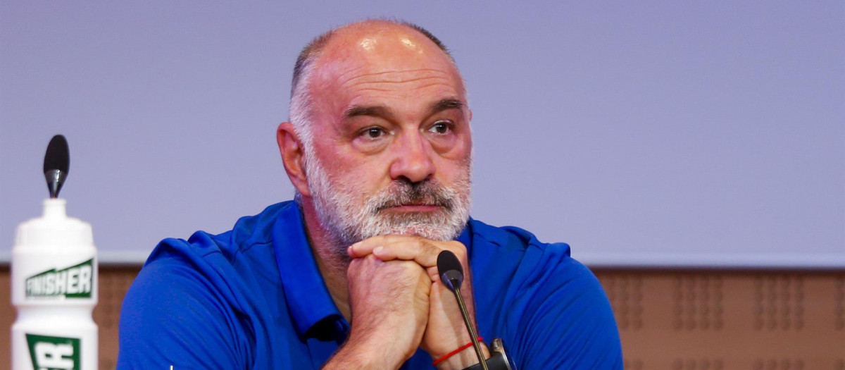 Pablo Laso, durante la presentación de su Campus