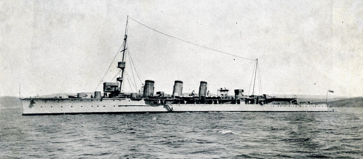 El Blas de Lezo en pruebas de mar en 1923