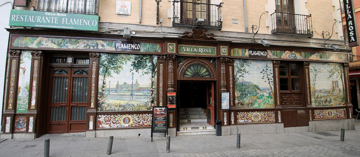 El tablao Villa-Rosa en Madrid