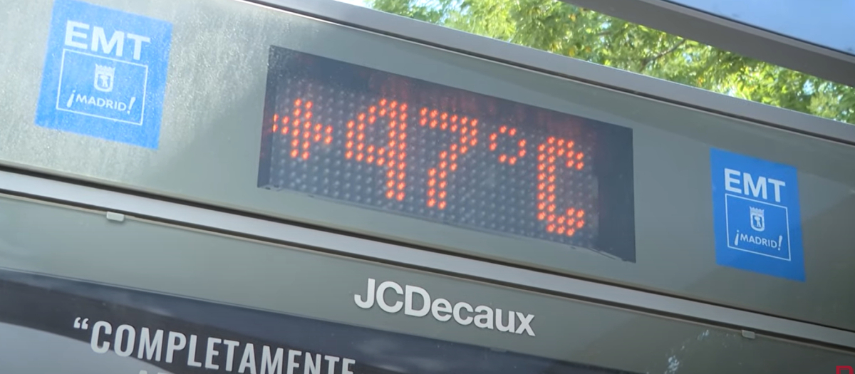 Altas temperaturas en Madrid