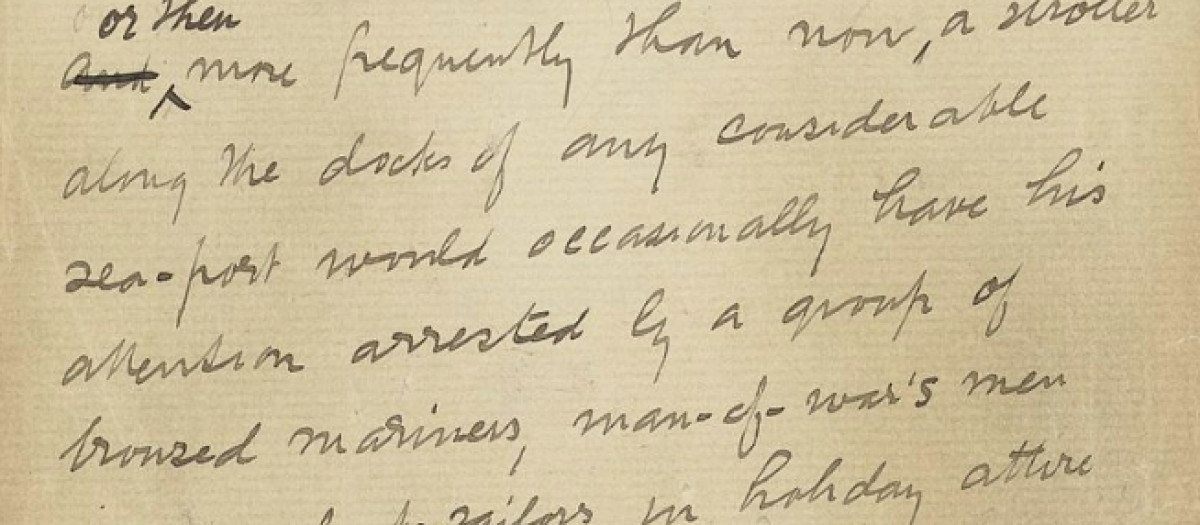 Manuscrito de 'Billy Budd' (1924)