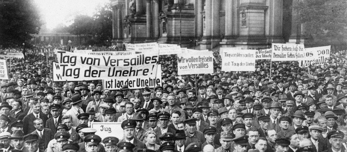 Manifestaciones en Alemania contra el Tratado de Versalles