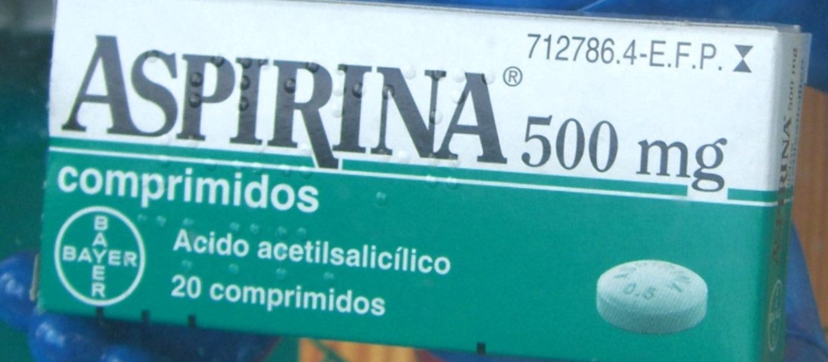 Caja clásica de aspirina