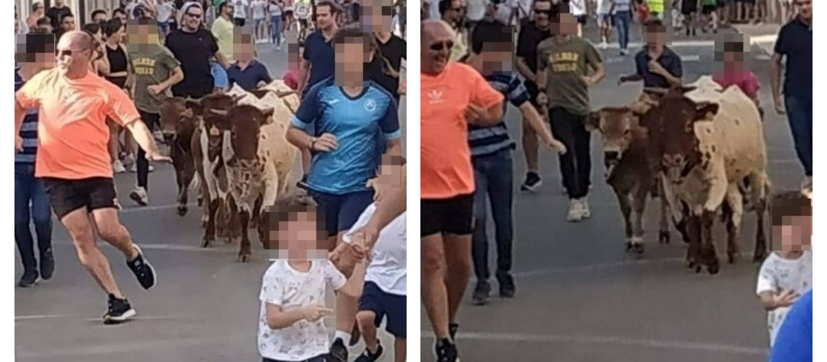 Imágenes del encierro infantil en Castellar (Jaén)