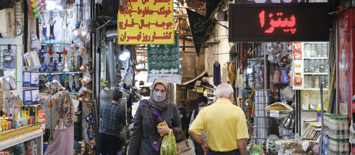 Vista del bazar de Tajrish, en el norte de Teherán