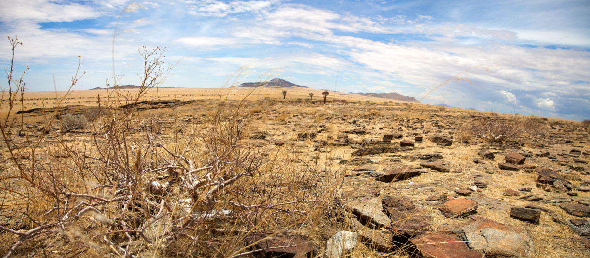 Un paraje desértico en África