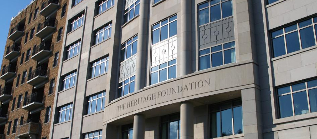 Sede de la Heritage Foundation, donde tendrá lugar la jornada