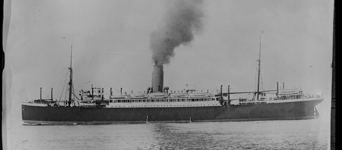 El trasatlántico Hammonia sufrió un naufragio en la madrugada del 9 de septiembre de 1922