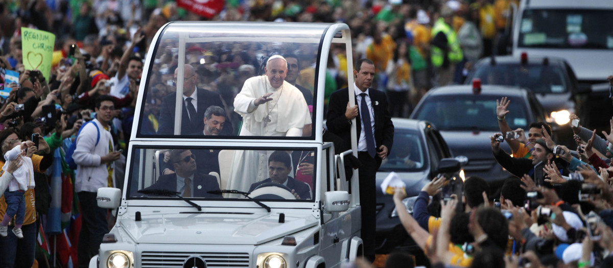 Francisco en la JMJ de 2013 en Río de Janeiro