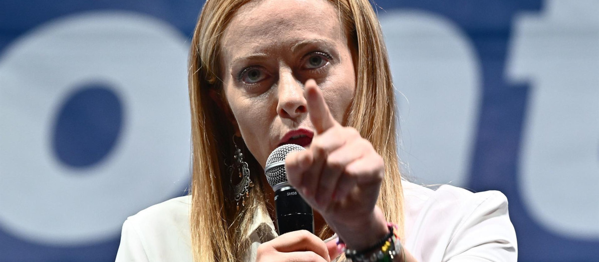 Giorgia Meloni, líder de Hermanos de Italia y favorita en las elecciones del 25 de septiembre de 2022