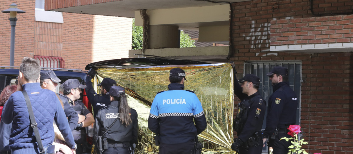 El lugar donde fue encontrada degollada la víctima