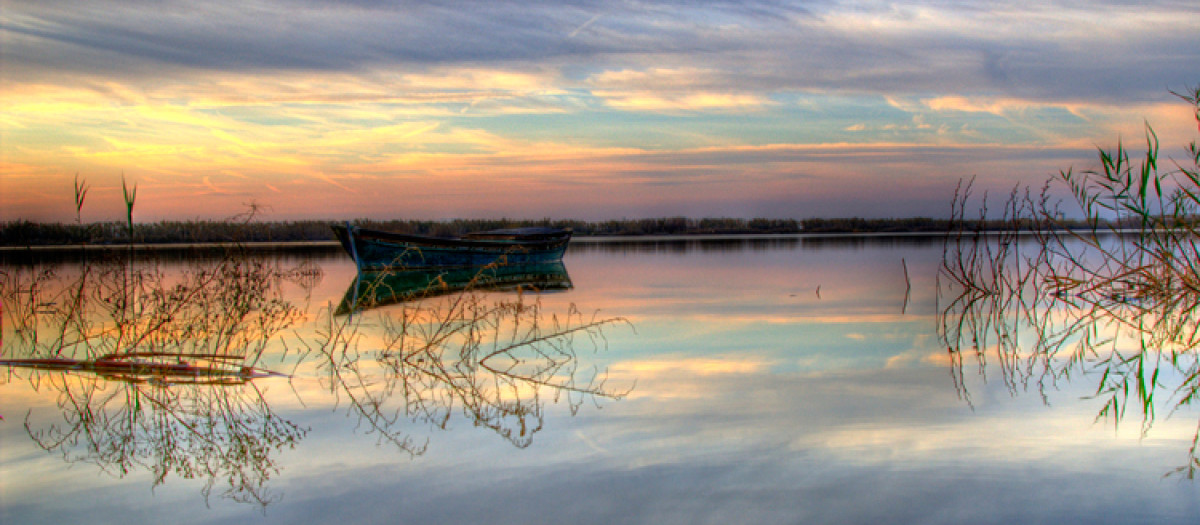 Panorámica de La Albufera de Valencia